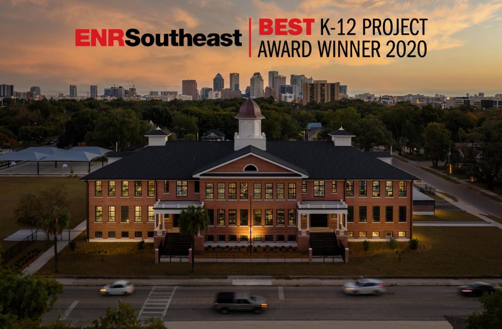 Tampa Heights Elementary Magnet School Voted Best K-12 Project by ENR Southeast!